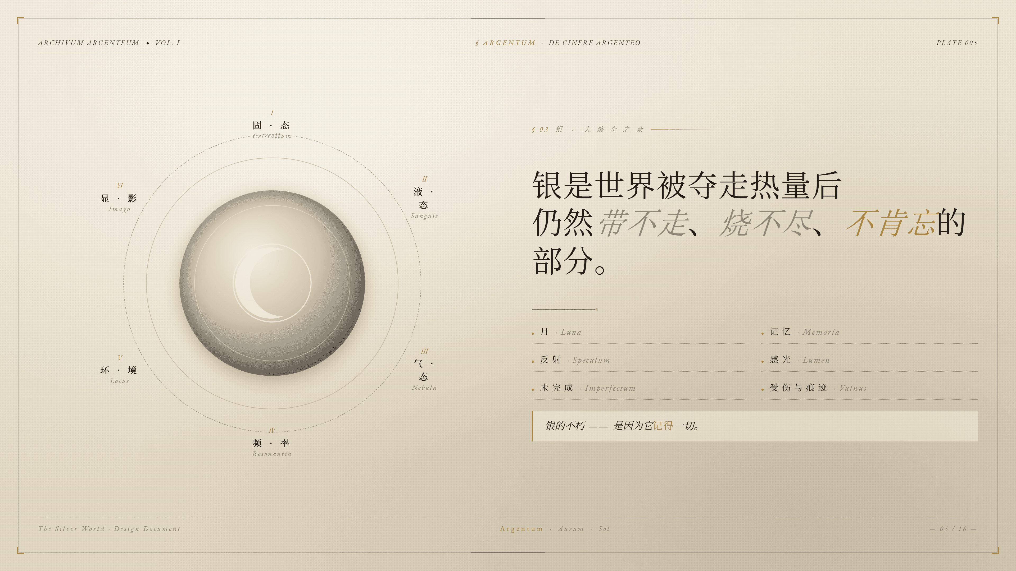 ”银“象征着未完成的遗憾